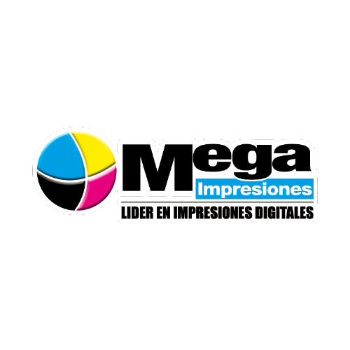 Logo de Mega Impresiones, cliente de Seguridad El Puma